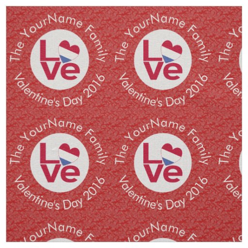 Netherlander Red LOVE Flag Personalized  Fabric
