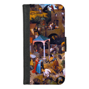 Netherlandish Proverbs, Pieter Bruegel the Elder iPhone 8/7 Wallet Case
