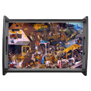 Netherlandish Proverbs, Pieter Bruegel the Elder Serving Tray