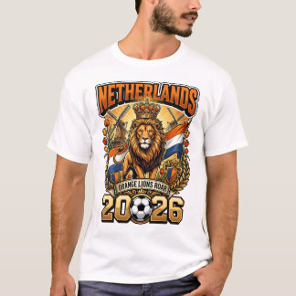 Netherlands 2026 Personalized Football Fan T-Shirt