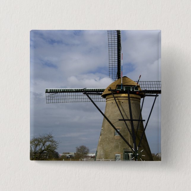 Netherlands (aka Holland), Kinderdijk. 19 Button (Front)