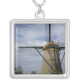 Netherlands (aka Holland), Kinderdijk. 19 Silver Plated Necklace