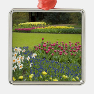 Netherlands aka Holland), Lisse. Keukenhof 5 Metal Ornament