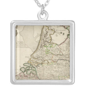 Netherlands and Belgium 2 Silver Plated Necklace