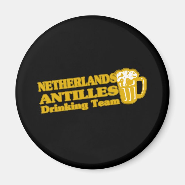 Netherlands Antilles Drinking Team Magnet (Front)