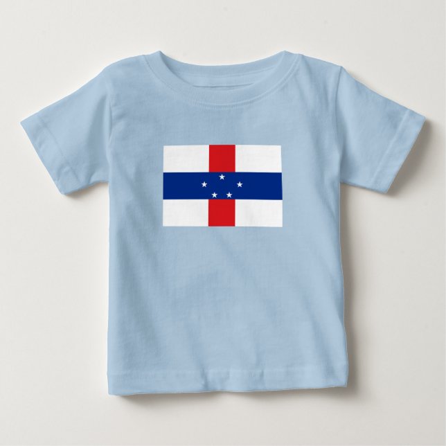 Netherlands Antilles Flag Baby T-Shirt (Front)