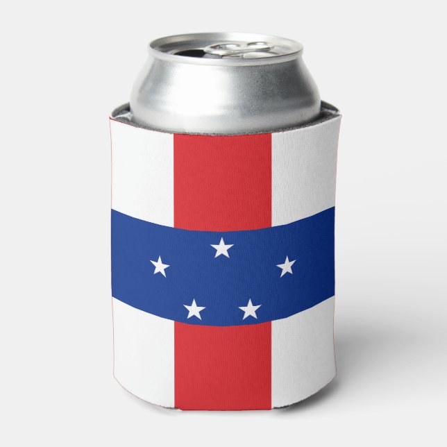 Netherlands Antilles Flag Can Cooler (Can Front)