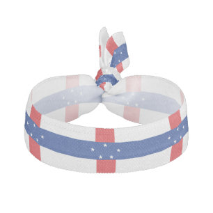 Netherlands Antilles Flag Elastic Hair Tie