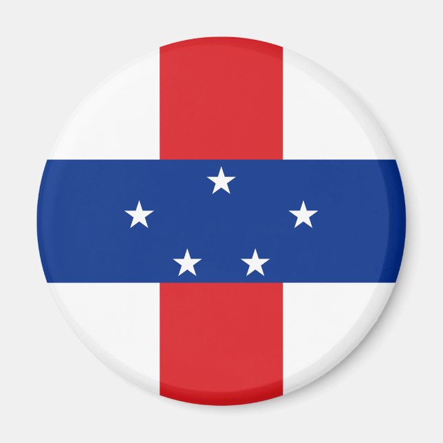 Netherlands Antilles Flag Magnet (Front)