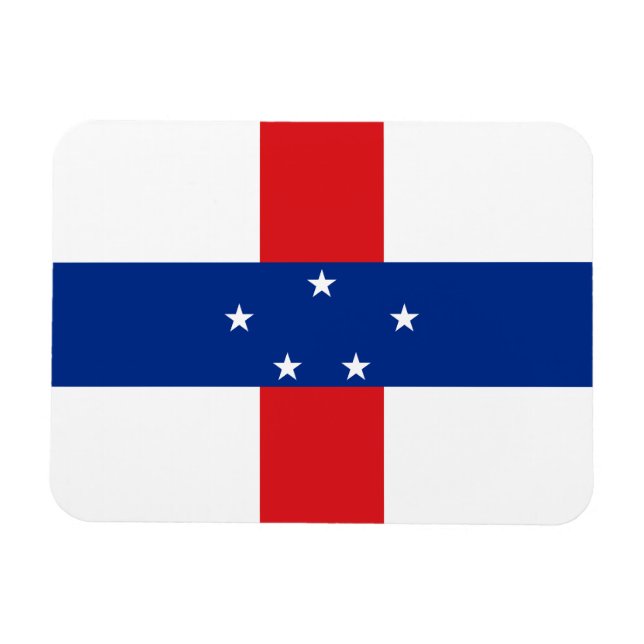 Netherlands Antilles Flag Magnet (Horizontal)