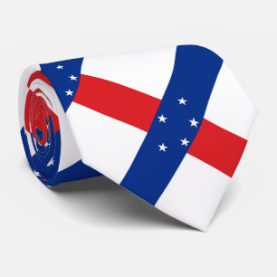 Netherlands Antilles Flag Neck Tie