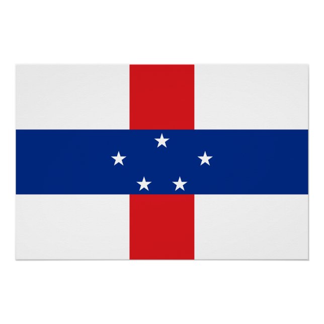 Netherlands Antilles Flag Poster (Front)