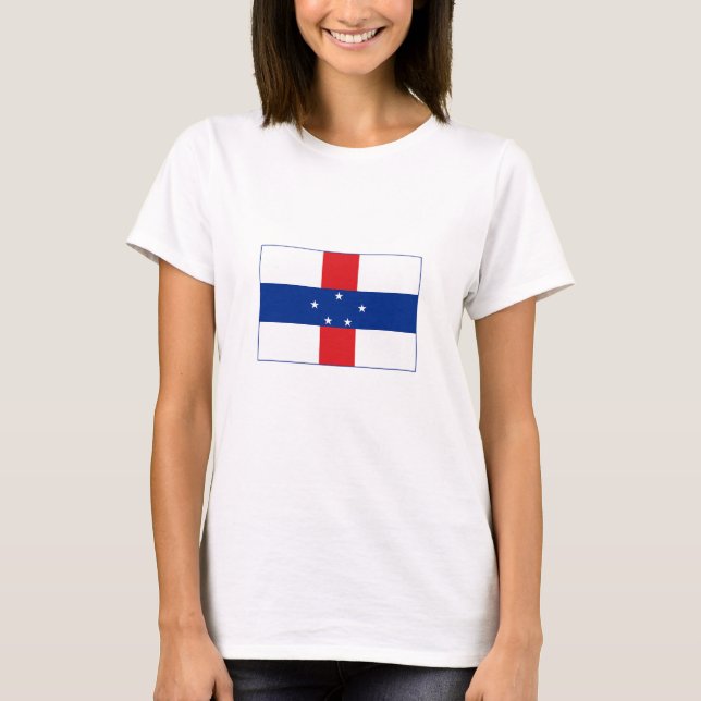 Netherlands Antilles Flag T-Shirt (Front)
