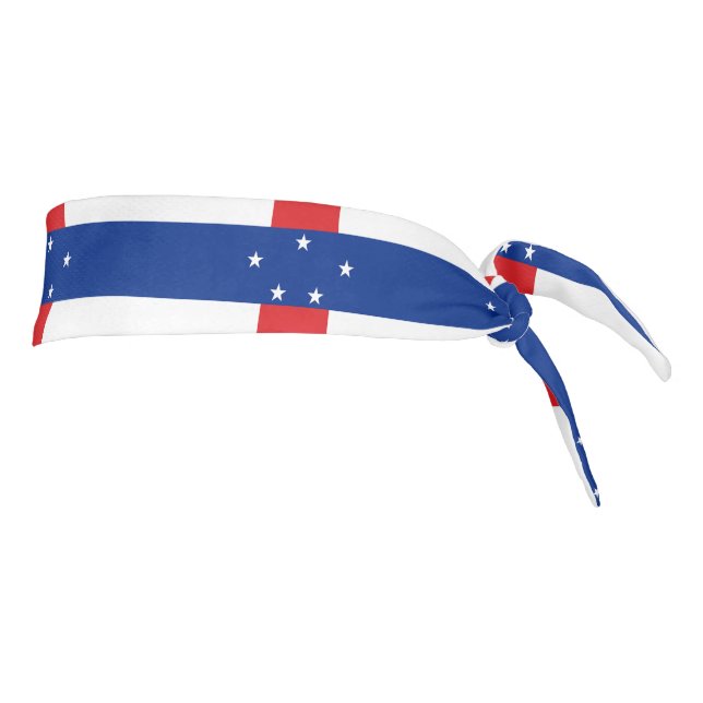 Netherlands Antilles Flag Tie Headband (Rotate 90)