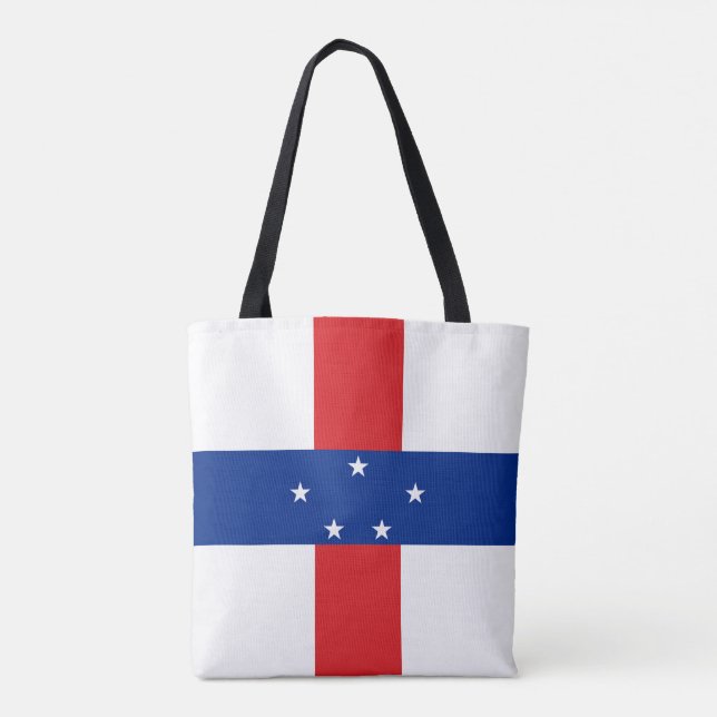 Netherlands Antilles Flag Tote Bag (Back)