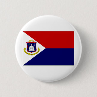 Netherlands Antilles St Maarten Flag Pinback Button