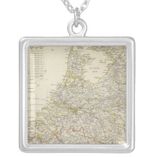 Netherlands, Belgium Silver Plated Necklace