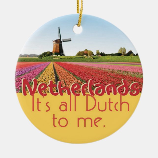 NETHERLANDS CERAMIC ORNAMENT (Front)