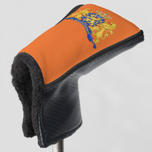 Netherlands Coat of Arms on Orange pccnt Golf Head Cover