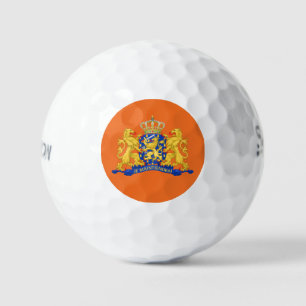 Netherlands Coat of Arms on Orange ssf gbcnt Golf Balls