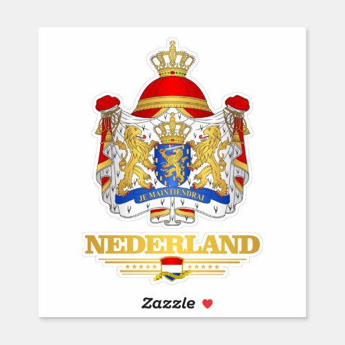 Netherlands Coat of Arms Sticker