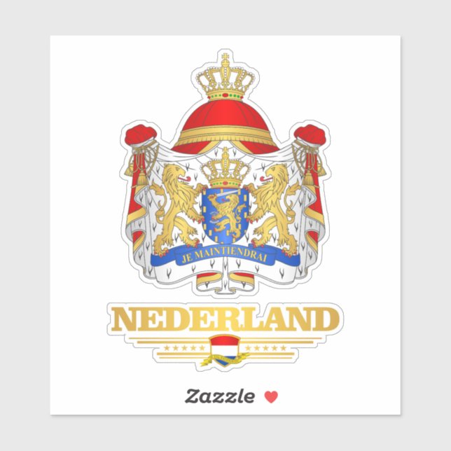 Netherlands Coat of Arms Sticker (Sheet)