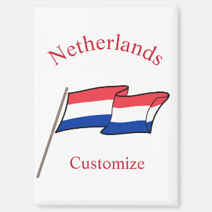 Netherlands Country Flag Thunder_Cove Magnet