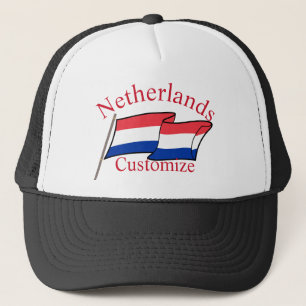 Netherlands Country Flag Thunder_Cove Trucker Hat