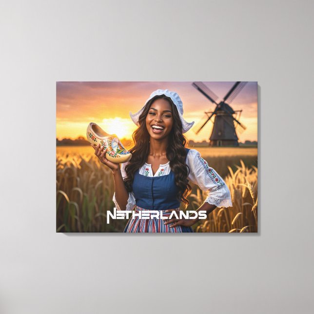 NETHERLANDS - DUTCH CANVAS PRINT (Front)