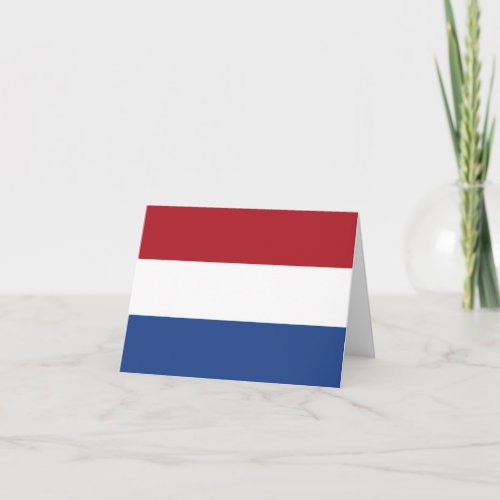 Netherlands Dutch Flag Card