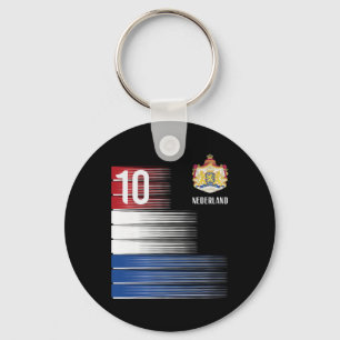 Netherlands Flag 10 Dutch Orange Soccer Men Women  Keychain