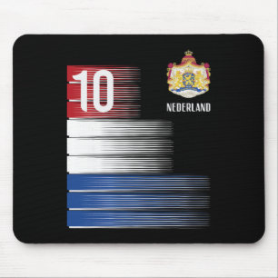 Netherlands Flag 10 Dutch Orange Soccer Men Women  Mouse Pad