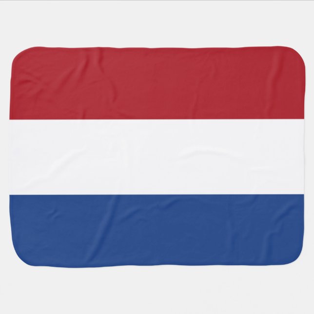 Netherlands Flag bbcnt Baby Blanket (Horizontal)