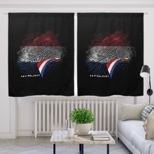 Netherlands flag blackout curtains