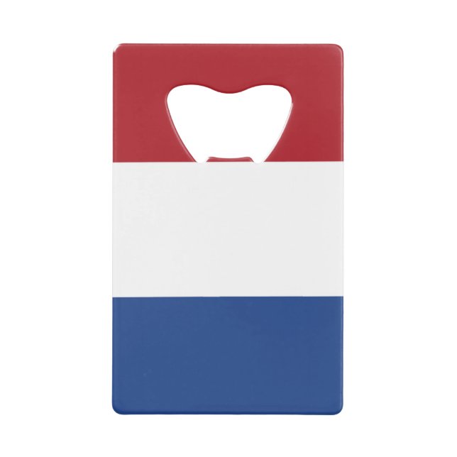Netherlands Flag bocnt Credit Card Bottle Opener (Front)