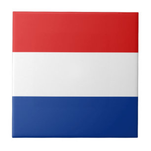 Netherlands Flag Ceramic Tile