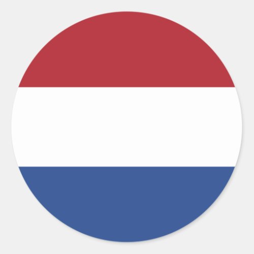 Netherlands Flag Classic Round Sticker