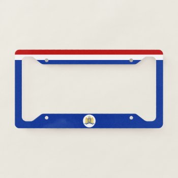Netherlands Flag-coat Of Arms License Plate Frame by Pir1900 at Zazzle