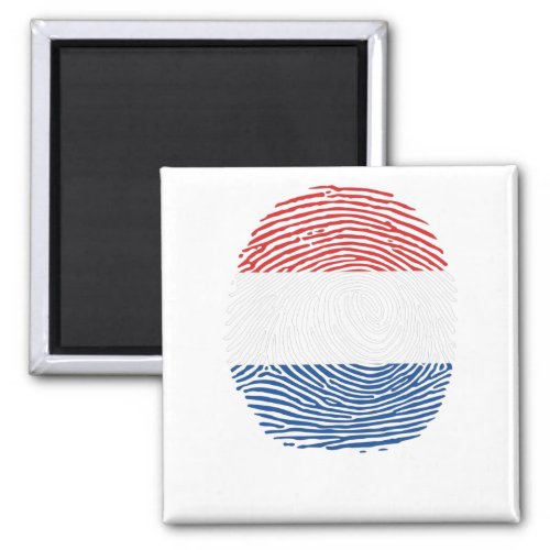 netherlands flag fingerprint magnet