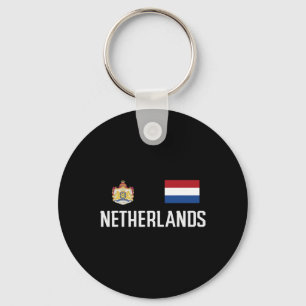 Netherlands Flag Footbyll Soccer Fan Men Women Kid Keychain