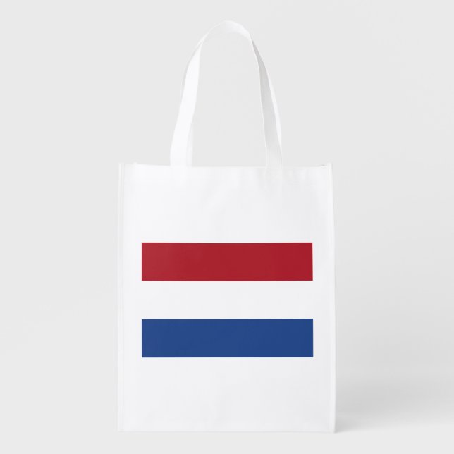 Netherlands Flag Grocery Bag (Front)
