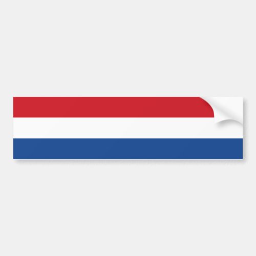 Netherlands Flag Holland Dutch Bumper Sticker