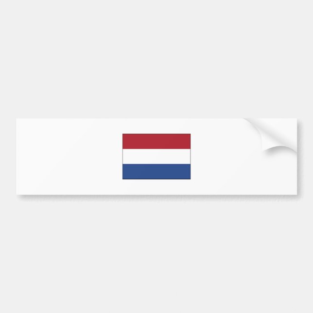 Netherlands FLAG International Bumper Sticker (Front)
