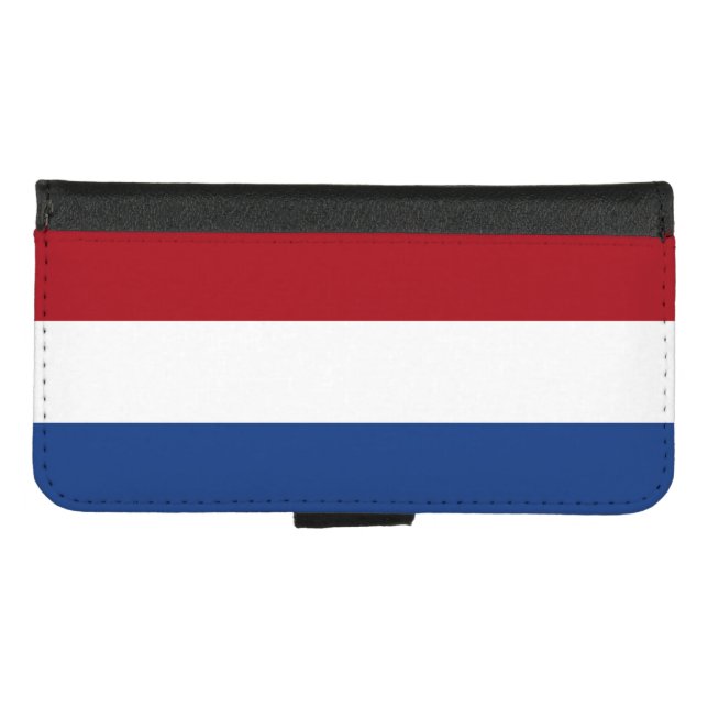 Netherlands Flag iPhone Wallet Case (Front (Horizontal))