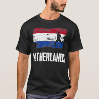Netherlands Flag Jersey Dutch Soccer Team Dutch bo T-Shirt
