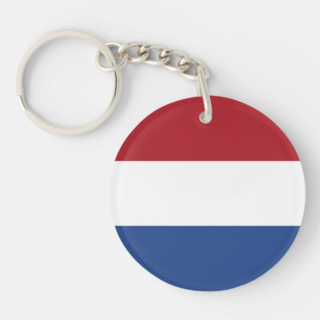 Netherlands Flag Keychain (Front)