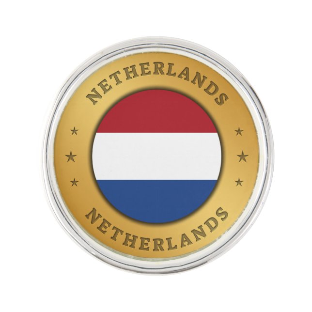 Netherlands Flag Lapel Pin (Front)