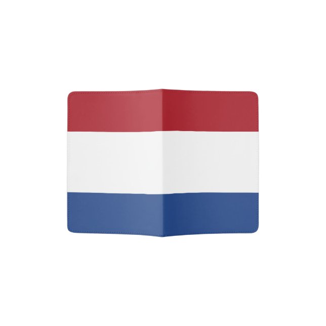 Netherlands Flag Passport Holder (Opened)