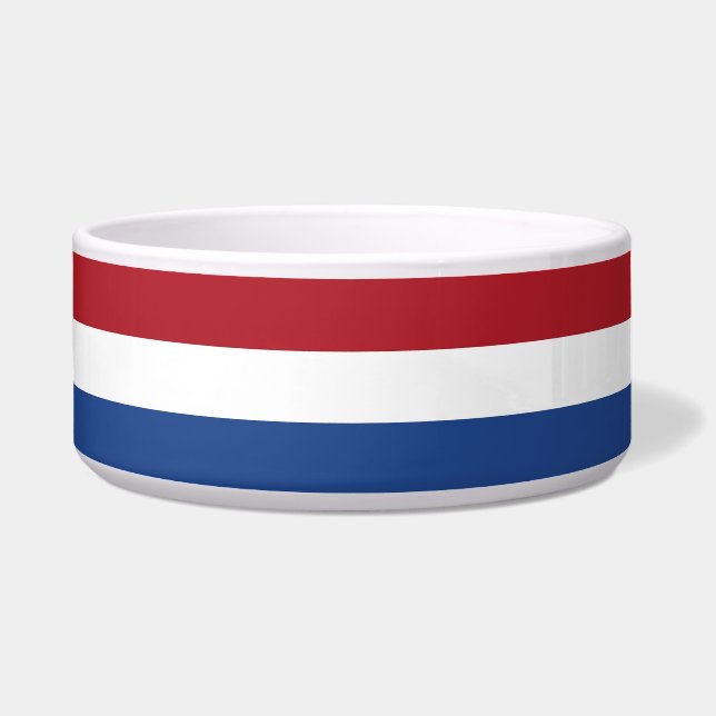 Netherlands Flag Pet Bowl (Left)