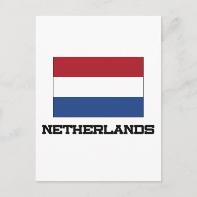 Netherlands Flag Postcard (Front)